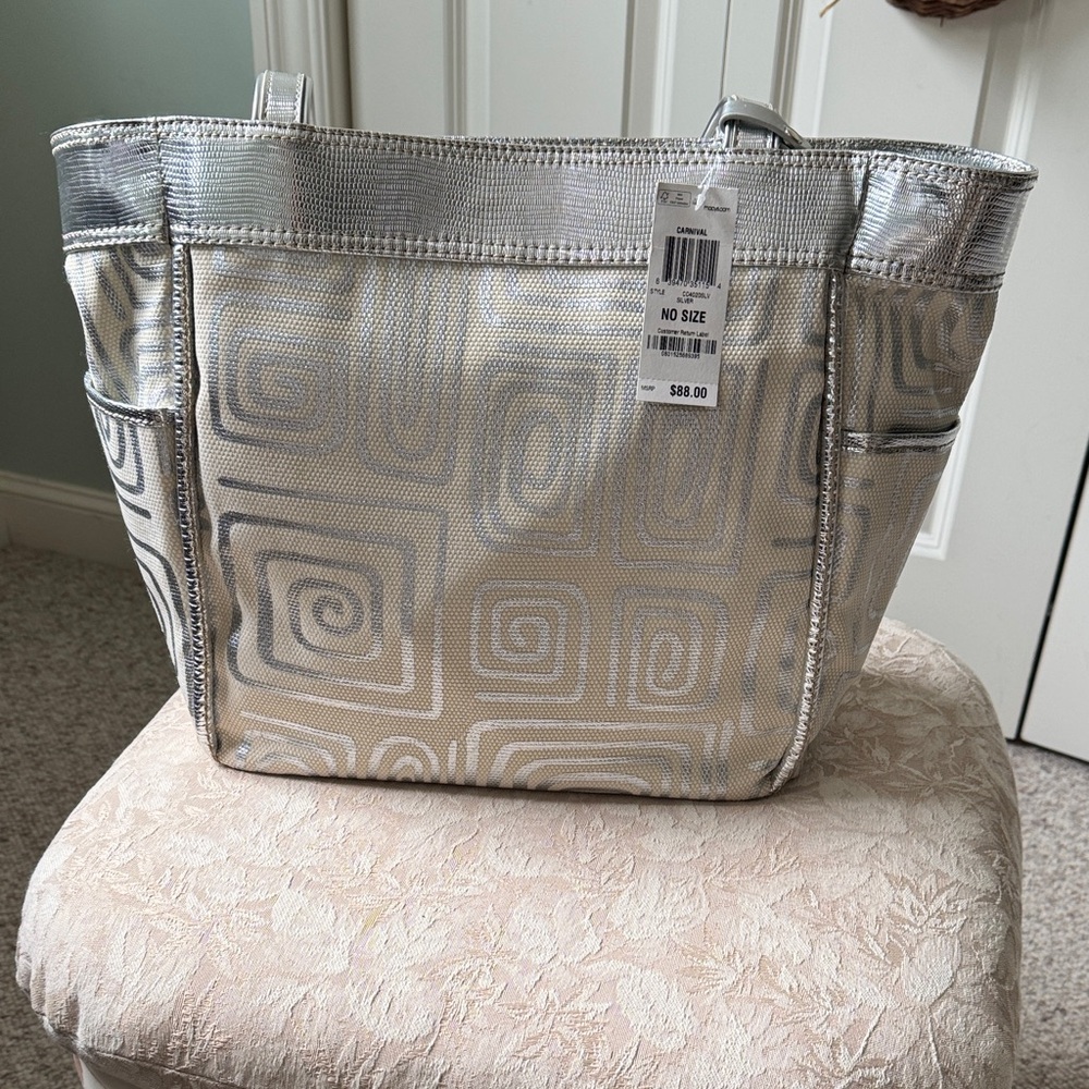 Style & Co. Metallic Swirl Tote